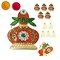 Pack of 10 Kalash Haldi Kumkum Holder Decorative Bulk Roli Chawal/rice Holder Indian Festival Favor Diwali Rakhi Pooja Mandir Tika Platter Housewarming Gifts